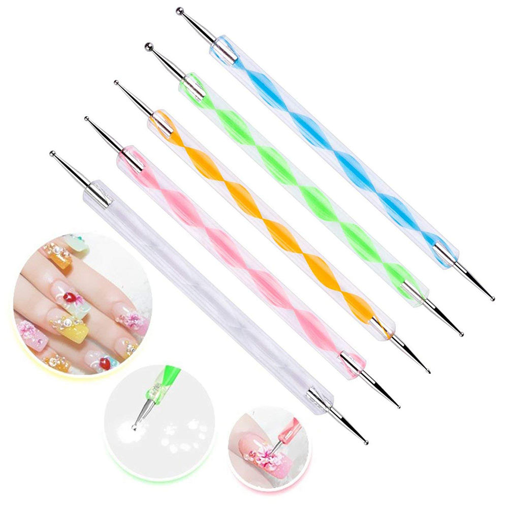 میله داتینگ ( نقطه کوبی ) nail design