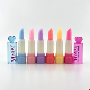 بالم لب حرارتی کریستالی قلبی مجیک  Magic lip balm no lc89