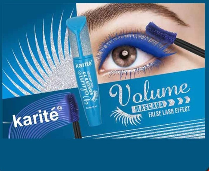 ریمل رنگ آبی کاریته Karite volume Mascara