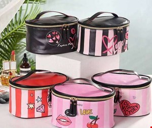 کیف آرایشی سایز بزرگ طرح ویکتوریا سکرت تاتادو ( بیضی )   Tatado Victoria secret makeup bag