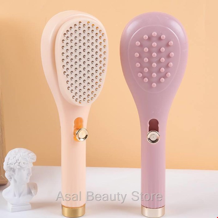 برس مو دکمه‌دار خودتمیزشونده