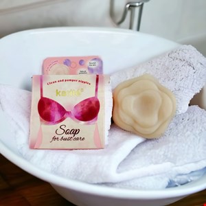 صابون سفید کننده و فرم دهنده سینه طرح گل کاریته  Katie soap
