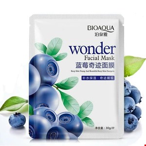 ماسک ورقه ای بلوبری بیوآکوا  Bioaqua wonder blueberry facial mask