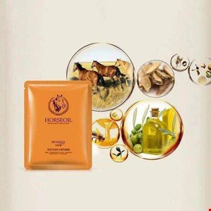  ماسک ورقه ای روغن اسب بیوآکوا   Bioaqua horse oil facial mask