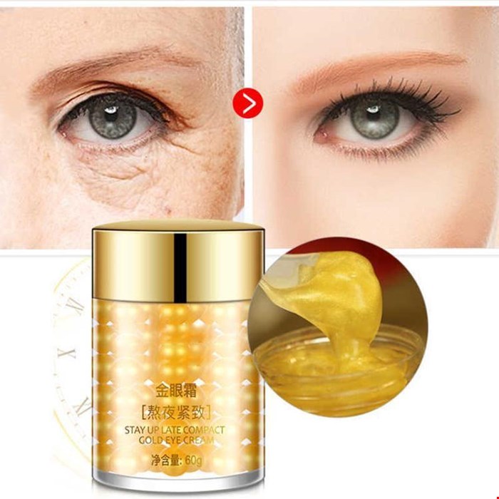 کرم دور چشم کاسه ای مرواریدی طلا ایمیجز  Images gold eye cream