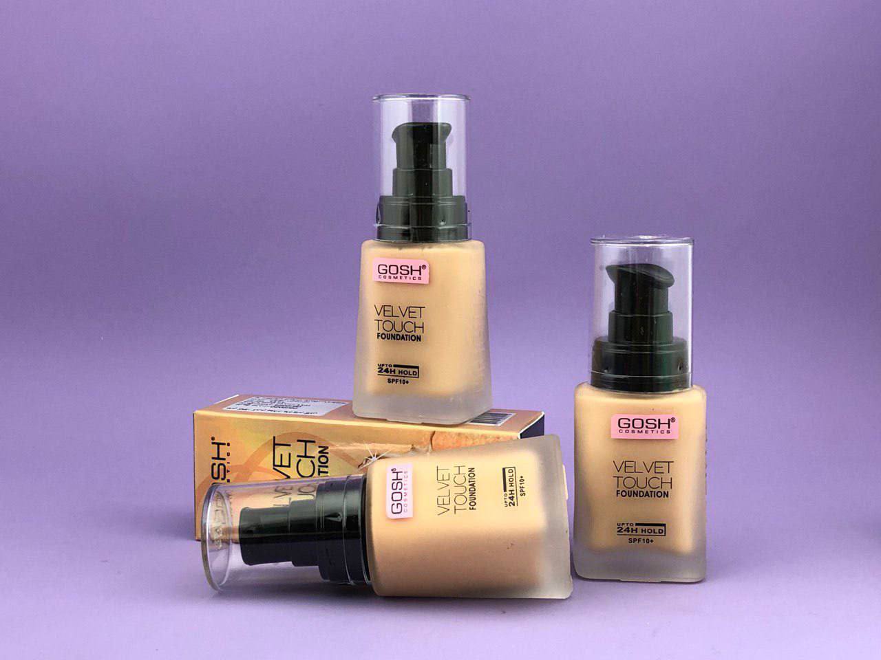 کرم پودر گاش بغل اورجینالGosh velvet touch found ation
